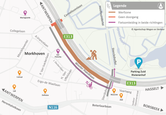 20260716 E313 Bruggen - omleidingsplannen lokaal_Afsluiting Cornelissenlaan